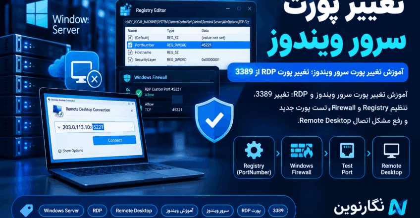 تغییر پورت سرور ویندوز