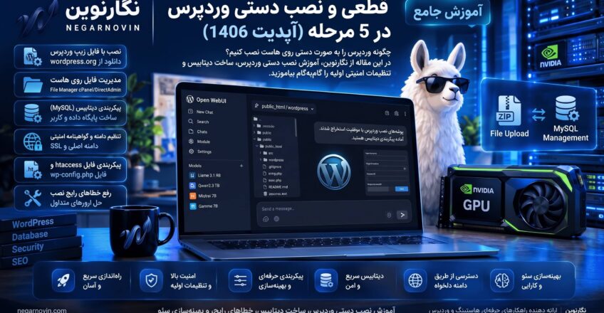 آموزش نصب دستی وردپرس