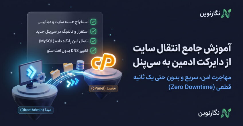 انتقال سایت دایرکت ادمین به سی پنل