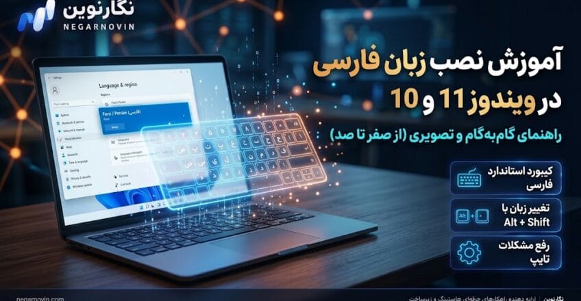 آموزش نصب زبان فارسی در ویندوز