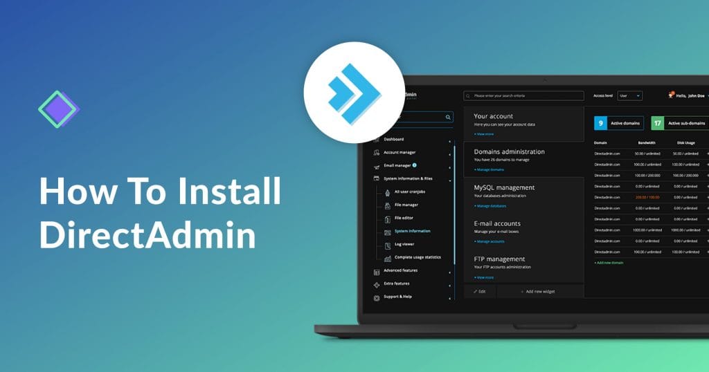نصب ساده دایرکت ادمین