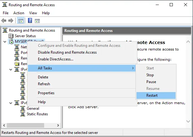 راه اندازی VPN در ویندوز سرور