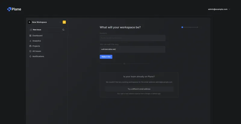 نصب Plane جایگزین Jira