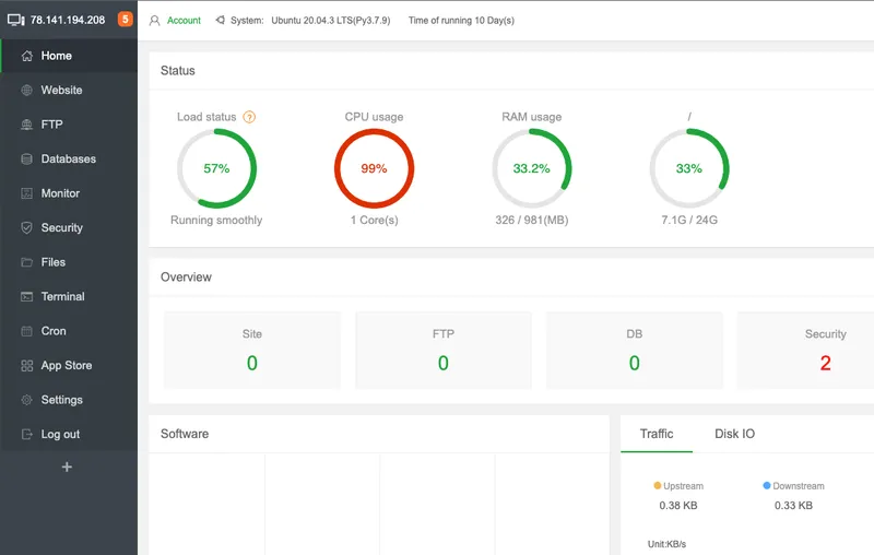 آموزش نصب aapanel