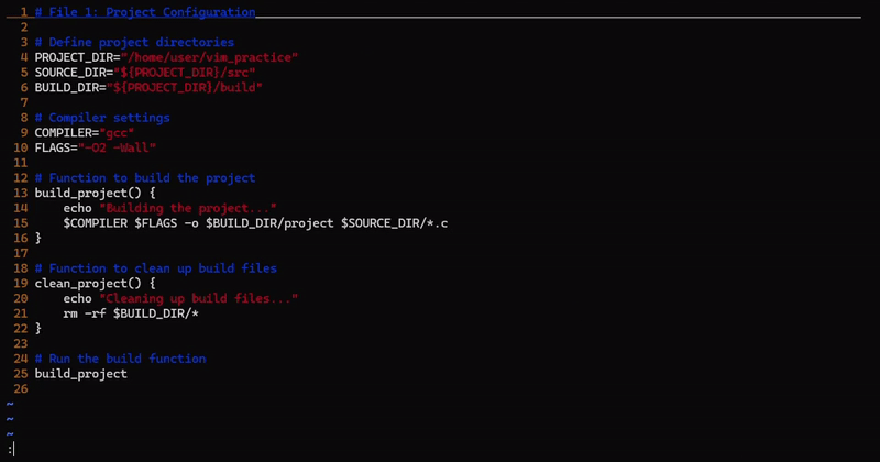 آموزش دستورات ویرایشگر vim