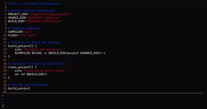 آموزش دستورات ویرایشگر vim