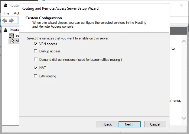 راه اندازی VPN در ویندوز سرور