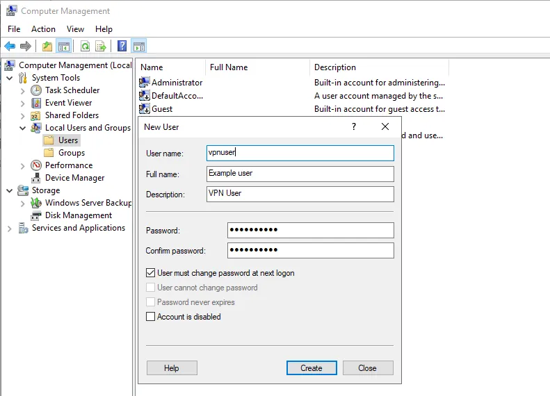 راه اندازی VPN در ویندوز سرور