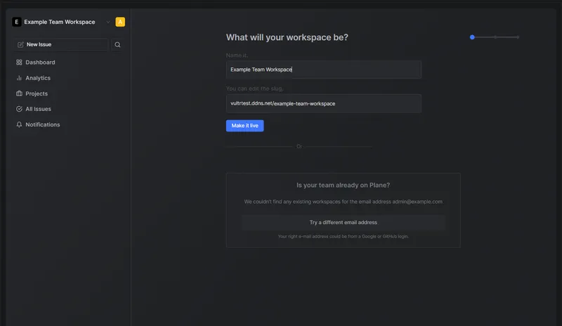 نصب Plane جایگزین Jira