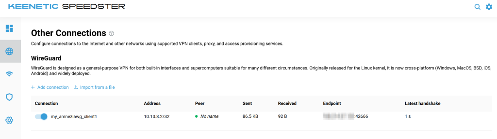 نصب AmneziaWG روی روتر Keenetic