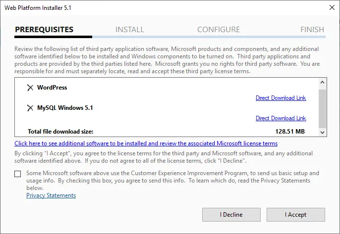 نصب وردپرس در ویندوز سرور