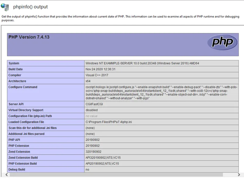 راه اندازی PHP Manager در ویندوز