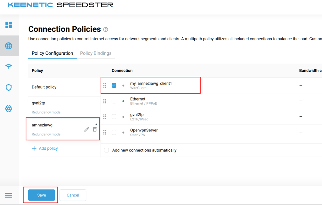 نصب AmneziaWG روی روتر Keenetic