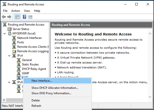 راه اندازی VPN در ویندوز سرور