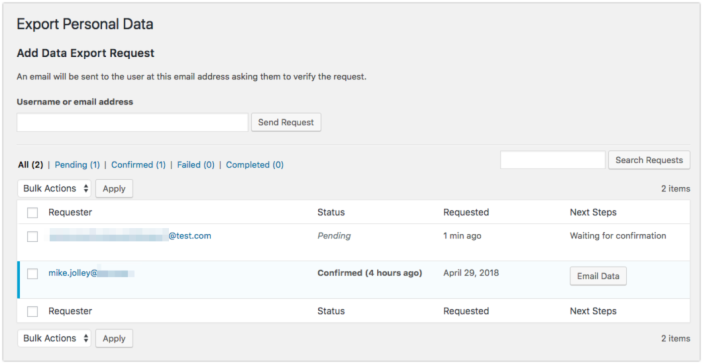 حساب‌ها و تنظیمات حریم خصوصی
