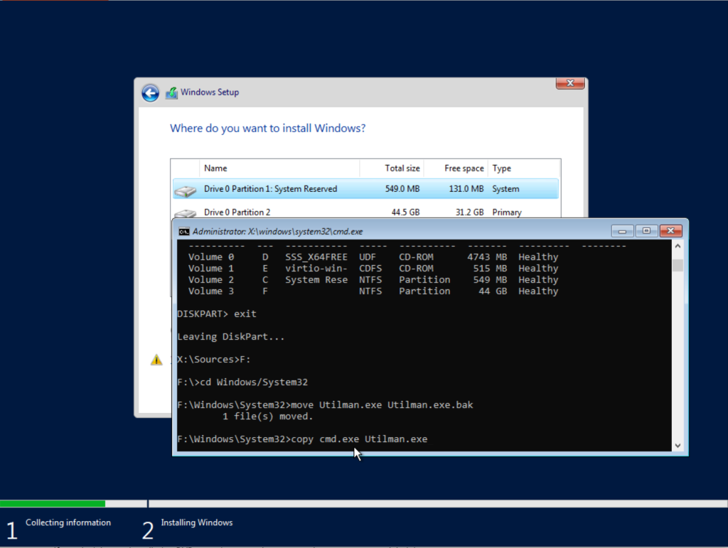 ریست رمز عبور ویندوز