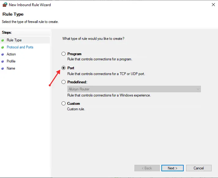 فایروال ویندوز سرور
