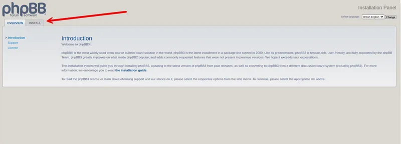 نصب phpBB در اوبونتو