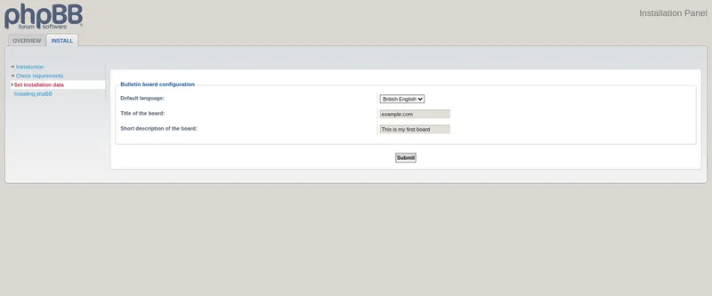 نصب phpBB در اوبونتو