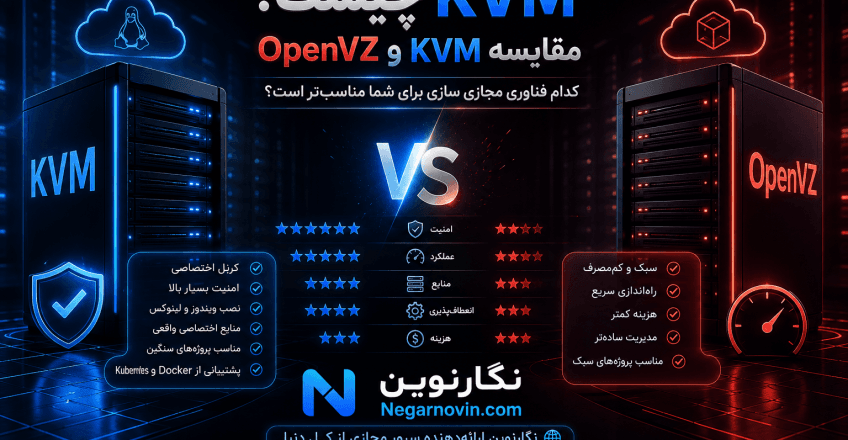 KVM چیست؟ مقایسه KVM و OpenVZ