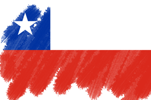 پرچم شیلی در افکت قلم‌مو — سرور chile