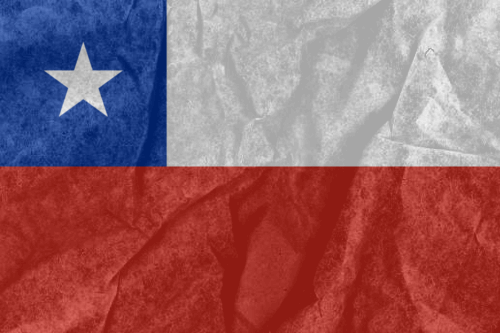 پرچم شیلی در افکت کاغذ — vps chile