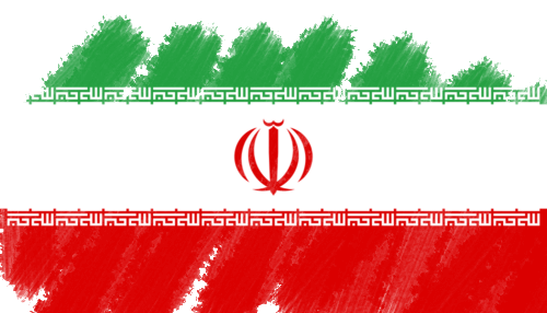 کیفیت و پایداری سرور مجازی داخل ایران نگارنوین — پرچم ایران با افکت قلم‌مو