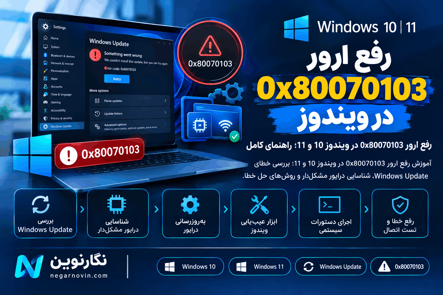 رفع ارور 0x80070103 در ویندوز