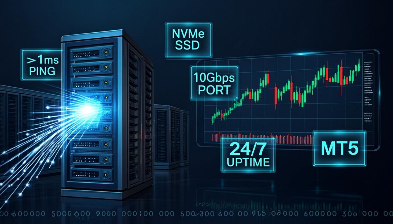 سرور مجازی بورس نگارنوین با پینگ زیر 1 میلی ثانیه به هسته معاملات؛ هارد NVMe و پورت 10 گیگابیت