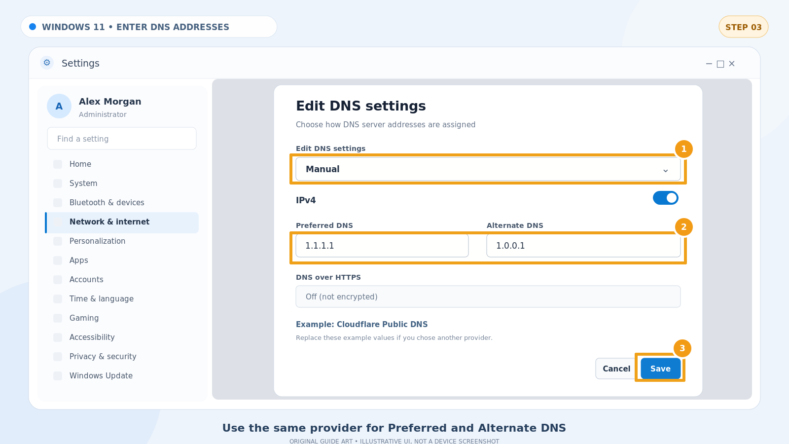 آموزش تغییر DNS در ویندوز 11 و 10 (تصویری)