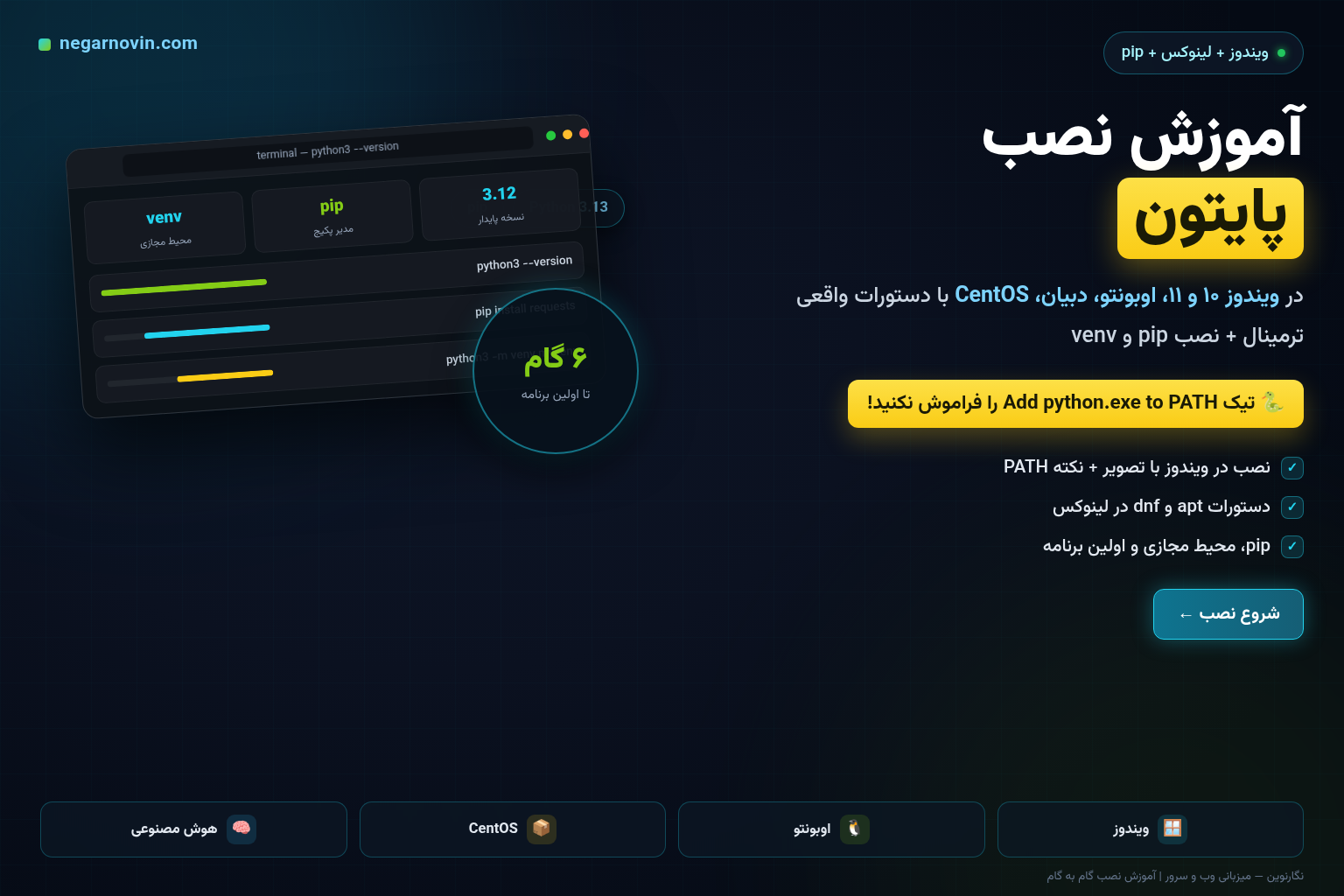 آموزش نصب پایتون در ویندوز و لینوکس
